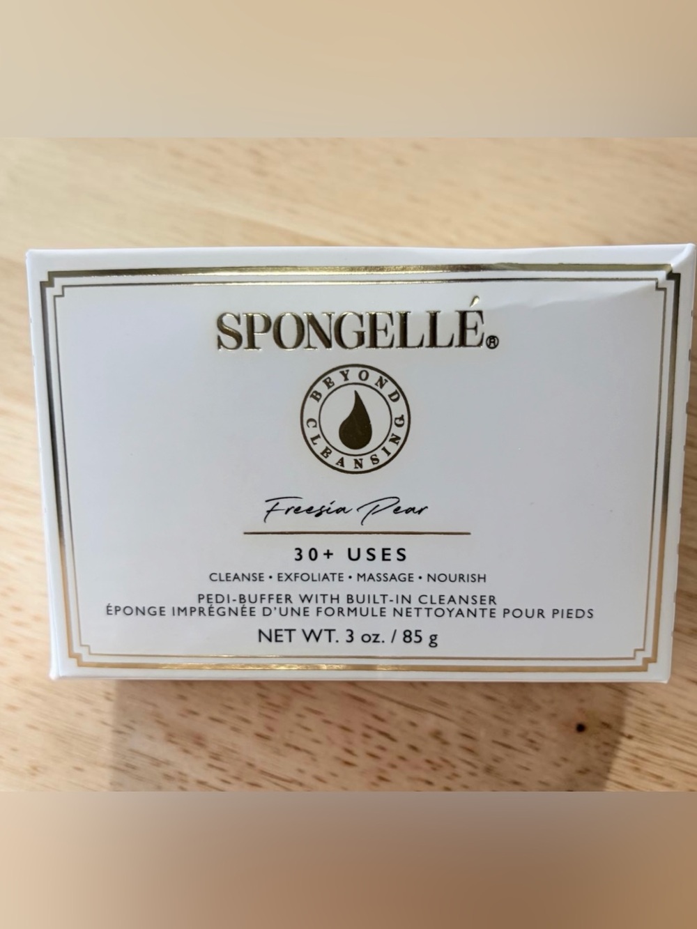 Spongelle Freesia Pear Pedi-Buffer NIB